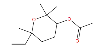 2,2,6-Trimethyl-6-vinyltetrahydro-2H-pyran-3-yl acetate